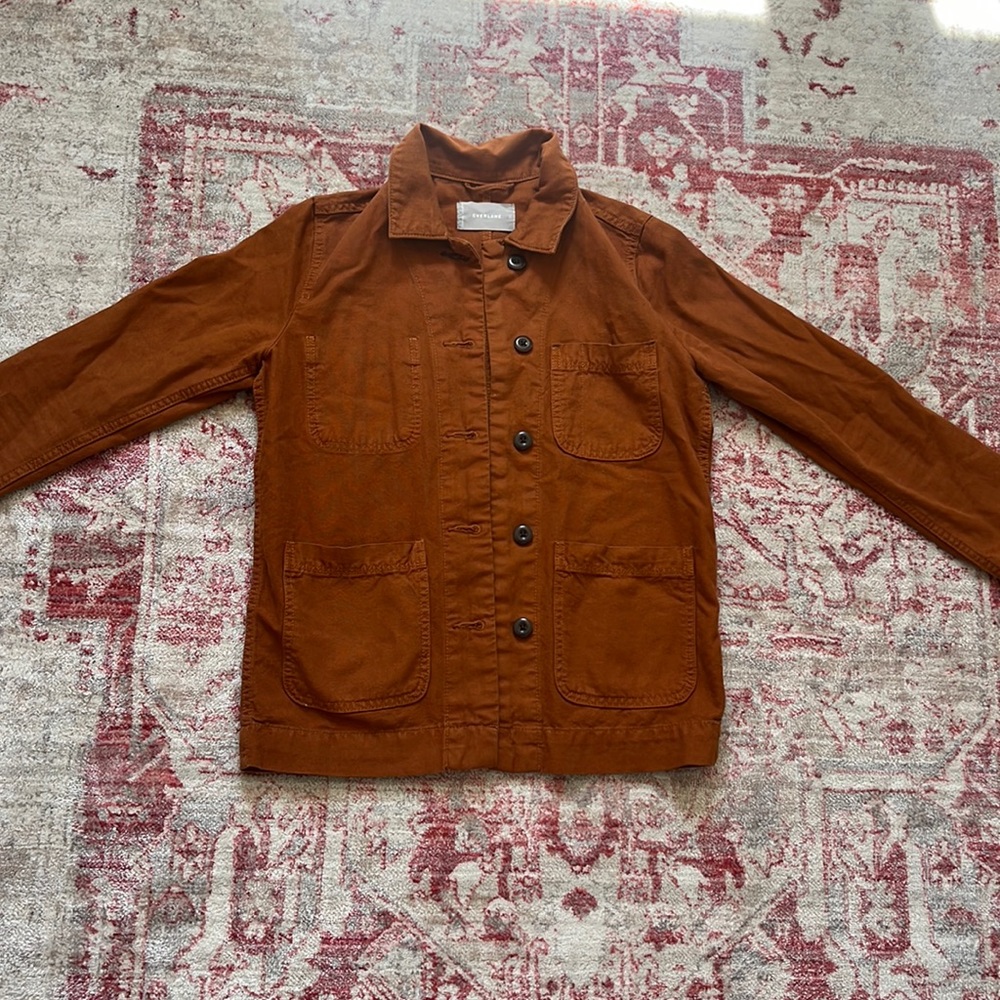 Everlane XS orange chore jacket